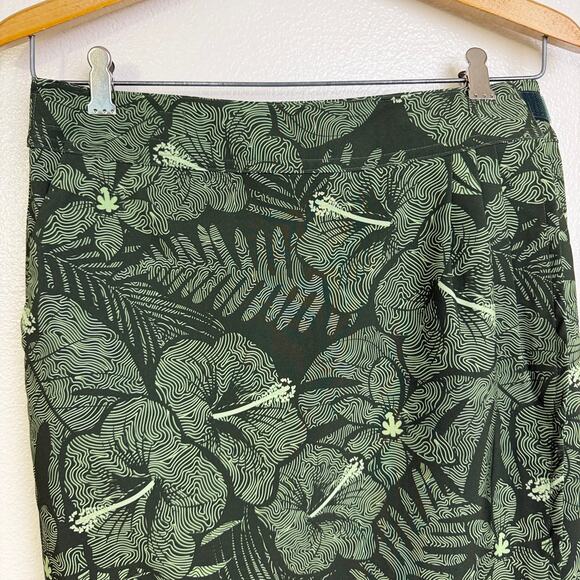 Ripskirt Hawaii Length 3 Small Wrap Skirt Green Floral Beach Quick Dry Tropical - Picture 5 of 9